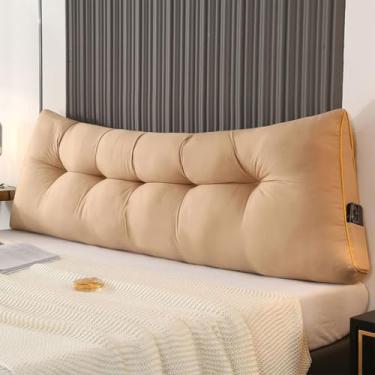 Imagem de CYTJHMD Almofada triangular para cabeceira de cama, descanso de cama, descanso de cama, almofada de leitura para dormitório, apoio de posicionamento do encosto, almofada de reforço para sofá-cama