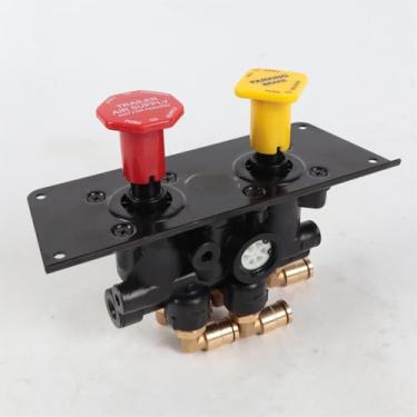 Imagem de RALBDX 801631 Válvula de controle de freio a ar MV-3 compatível com caminhões Volvo, Freightliner e Bendix MV3 #5013293, 801631, BX801631, 745-5013293, BW5013293, BW801631 MV3 Trailer Válvula de freio