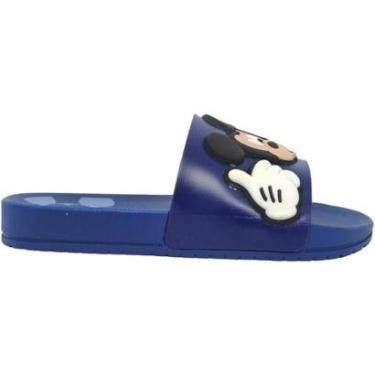 Imagem de Chinelo Infantil Menino Gaspea Slide Casual Dia a Dia Passeio Escola Praia Verão Disney Grendene Kid-Masculino