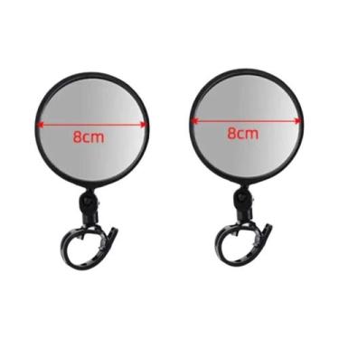 Imagem de Espelho Retrovisor Universal Ajustável Para Bicicleta Espelho De Guidã