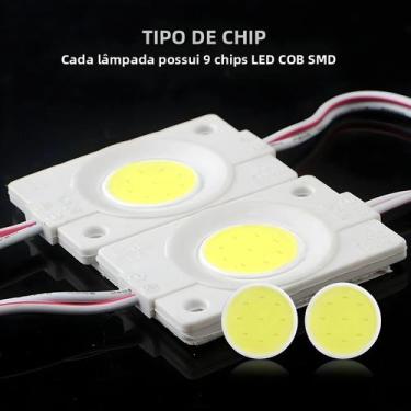 Imagem de Módulo LED COB 2.4W Conjunto De 10 Peças DC12V Lente Incluída Para Let