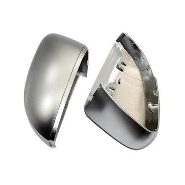 Imagem de Capa de espelho retrovisor compatível com vw polo 6r 6c, acabamento cromado completo, tampa da asa da porta, invólucro