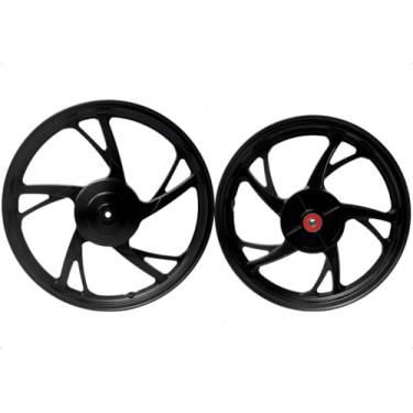 Imagem de Par Roda Liga Leve Biz 125 110 100 13/15 Pé Galinha Tambor RR14