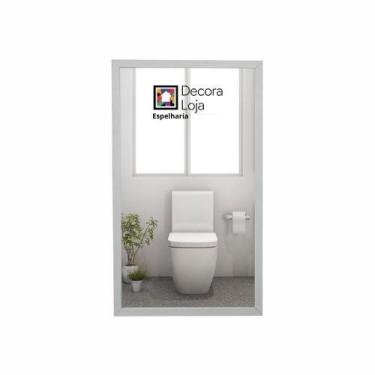 Imagem de Espelho Retangular 65X38 com Moldura Decorativa Espelho Para Quarto Sa