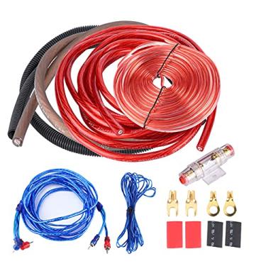 Imagem de Cocoarm Kit de Fiação para Amplificador de Carro Kit de Fiação para Subwoofer de Carro 4 Medidores de Fiação para Amplificador de 2800W de Instalação de de