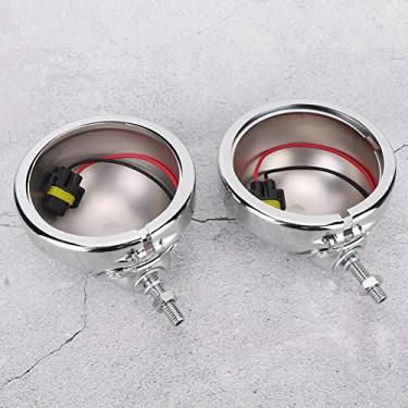 Imagem de KIMISS 2 Conjuntos de 4,5 Polegadas para Farol de Neblina para Motocicleta, Carcaça de Liga de Alumínio – Escudo Confiável da Lâmpada de Neblina para Maior Visibilidade da Motocicleta