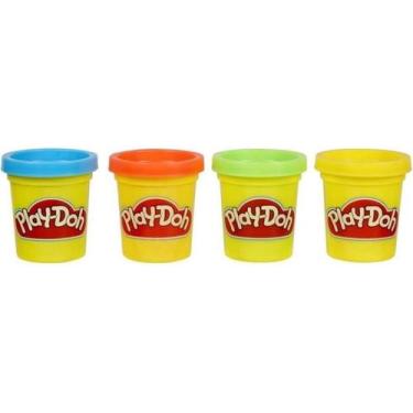 Imagem de Kit 4 Potes De Massinha Play-Doh Az/Am/Vd/Lr Play Doh E4867