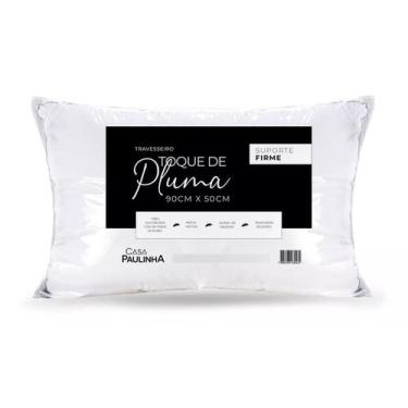 Imagem de Kit 2 Travesseiro King 90x50 Toque De Pluma Percal 180 Fios Firme - Ce