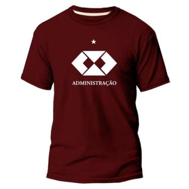Imagem de Camiseta Algodão Premium Estampa Faculdade Administração Dtf - Pavesi,