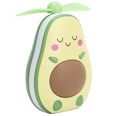 Imagem de Mini ventilador, mini ventilador USB recarregável com luz LED e espelho de maquiagem portátil refrigerador de ar ventilador de mesa para escritório quarto sala de aula(Yellow)