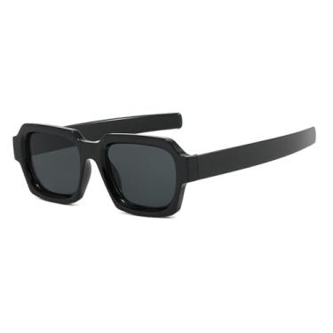 Imagem de Óculos de Sol UV400 - Armação Bicolor Estilo Punk para Homens e Mulheres, Esportes ao Ar Livre, Corrida e Ciclismo, Preto