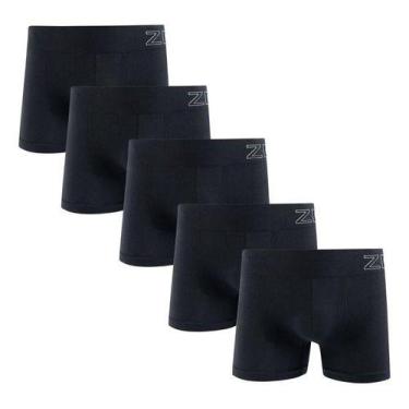 Imagem de Kit 5 Cuecas Boxer Masculina Microfibra Sem Costura Zee Rucci Premium,