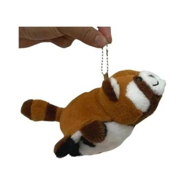 Imagem de Mochila De Pelúcia Panda Vermelho, Bolsa Transversal Macia E Fofa Para