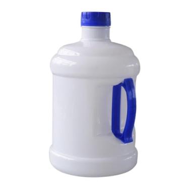 Imagem de UGPLM Garrafa de água reutilizável, cantil, balde multifuncional de 3 litros para armazenamento de água em veículos recreativos, Branco Leitoso Azul
