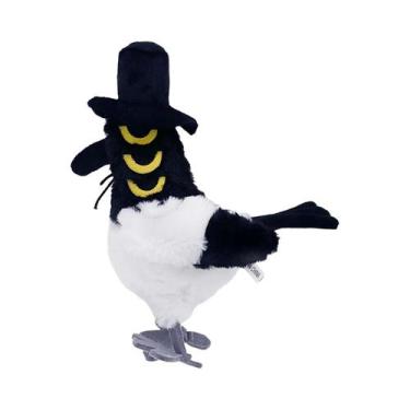 Imagem de Pelúcia Monstro Magpie Roxo Tigre Chapéu Preto Anime Kpop Demons Hunte