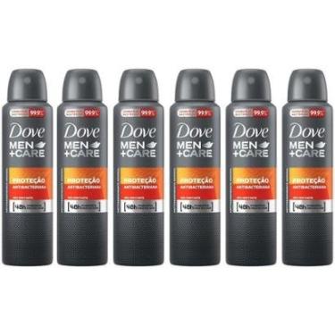 Imagem de Desodorante Aerossol Antitranspirante Masculino Dove Men+Care Antibac 150ml Cada 6 Unidades-Masculino
