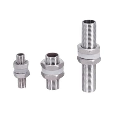 Imagem de 1/10.2 cm 3/20.3 cm 1/5.1 cm 3/10.2 cm 2.5 cm -5.1 cm 30 40 50 60 80 80 100 120 150 mm Aço inoxidável rosca completa anteparo encaixe de tubulação tanque de água aquário (40 mm, 3/10.2 cm)