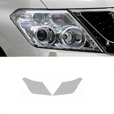 Imagem de Película de farol de carro para Nissan Patrol Y62 2012-2018 Película protetora de farol de carro luz frontal transparente em formato pré-cortado acessórios adesivos