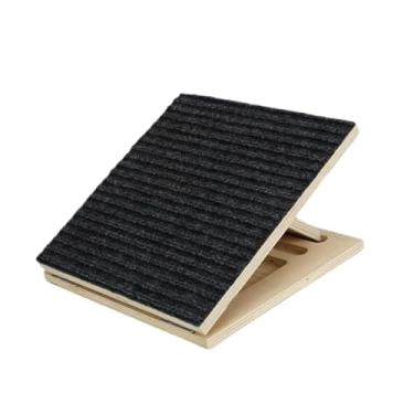 Imagem de Baoblaze Rampa para cães e gatos em escadas, compacta, com altura ajustável, portátil e com superfície antiderrapante em carpete, ideal para cães pequenos,