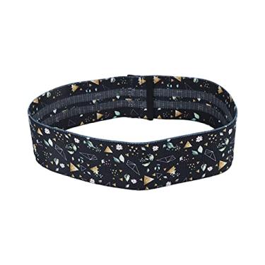 Imagem de SIWOTED Yoga Cinto de agachamento antiderrapante flexível espessamento faixas de resistência para exercícios para pernas e bumbum (Preta)