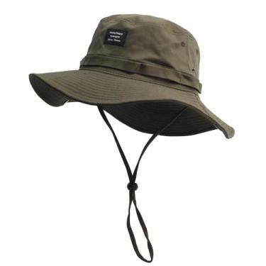 Imagem de Chapéu Bucket Unissex De Aba Larga Para Proteção Solar No Verão, Ideal