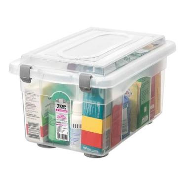 Imagem de Organizador Alto Cristal 4,3L Com Travas Empilhável Sanremo