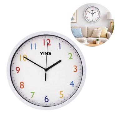 Imagem de Relógio de Parede Colorido 28 cm Design Atual - Chinatown