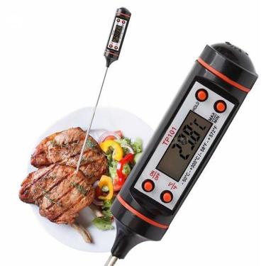 Imagem de Termômetro Culinário Cozinha Digital Mede -50ºc A +300ºc