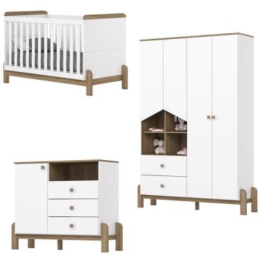 Imagem de Quarto Infantil Mini Cama Ternura Branco 