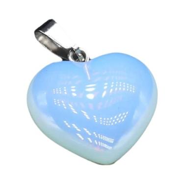 Imagem de Pingentes De Cristal Em Formato De Coração De Quartzo Rosa Turquesa E 