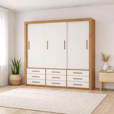 Imagem de Guarda Roupa 3 Portas 9 Gavetas Imperium -Grand Line