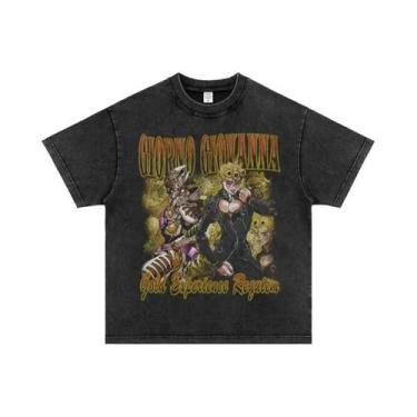 Imagem de Camiseta Gráfica Masculina Anime JoJo's Bizarre Adventure DIO, Camiset