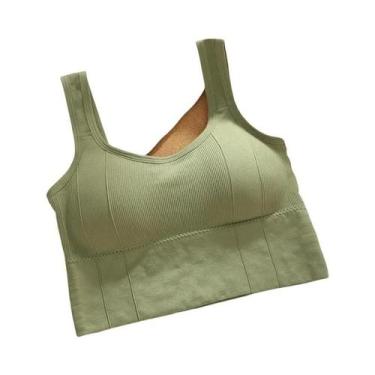 Imagem de Sutiã Esportivo Feminino Respirável Sem Costura Antichoque Antissuor P