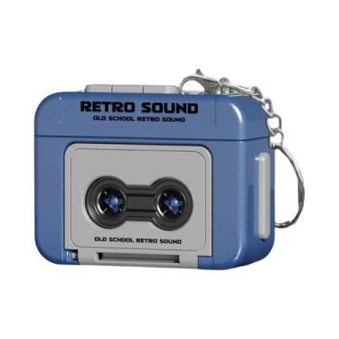 Imagem de Mini Caixa De Música Em Formato De Gravador Retrô, Pingente Personaliz