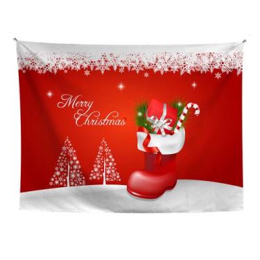 Imagem de Tapeçaria, parede de feliz Natal, 150x130cm, microtecido, fibra - yiwe