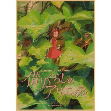Imagem de Imagem de arte de parede de pôster Chiisana Arrietty Borrowers Anime -