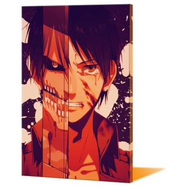 Imagem de Pintura de parede em tela Attacks on Titans Erens Jaegers - yiweisai