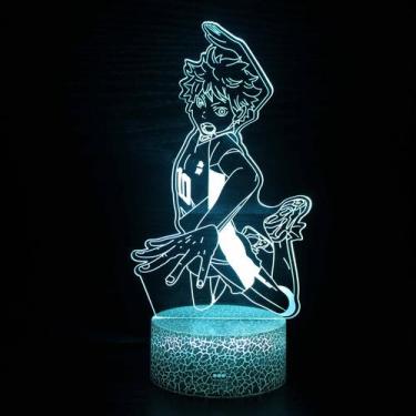Imagem de Luz noturna LED 3D Haikyuus Hinatas Shoyo que muda de cor - Yiweisai