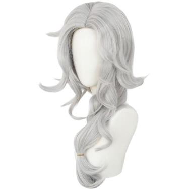 Imagem de Peruca Cosplay Identitys Hermits, fantasia de anime sintética de 68 cm