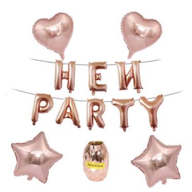 Imagem de Kit de balão para festa de despedida de solteira, 13 peças Mylar Lette