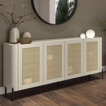 Imagem de Aparador Buffet Porta Sextavada 180cm Pés Metal 100% MDF - Casa Lar In