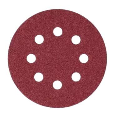 Imagem de Disco De Lixa 125mm Grão 60 Com 8 Furos 10 Unidades Fertak