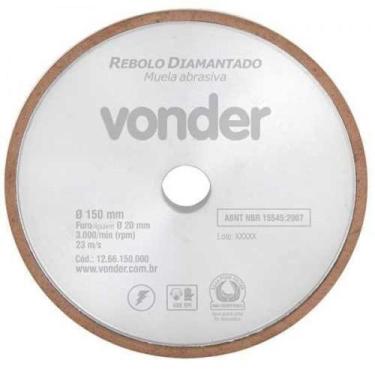 Imagem de Rebolo Diamantado Para Afiar Widea 150 X 20Mm - Vonder