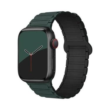 Imagem de Pulseira De Silicone Magnética Para Apple Watch De 40mm, 44mm, 45mm, 4