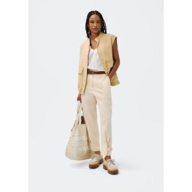 Imagem de Calça Feminina Em Alfaiataria Com Linho-Feminino