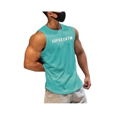 Imagem de Camiseta Regata Masculina Em Malha Respirável Para Academia, Fitness, 