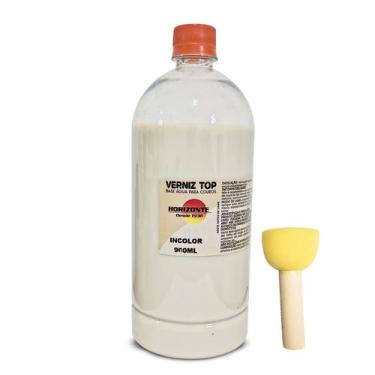 Imagem de graxa para sapato botas verniz top horizonte 900ML e esponja - GRUPO G