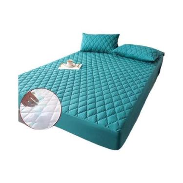 Imagem de Protetor De Colchão Ajustável Impermeável Antibacteriano 150x200 160x2