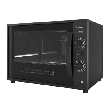 Imagem de Forno Elétrico de Bancada Top Black 60l 1750w Até 300ºc Top60 127v Black - Nardelli 10014754-1