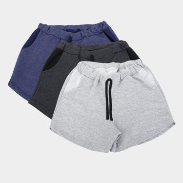 Imagem de Kit Short Básico Feminino c/ 3 Peças-Feminino